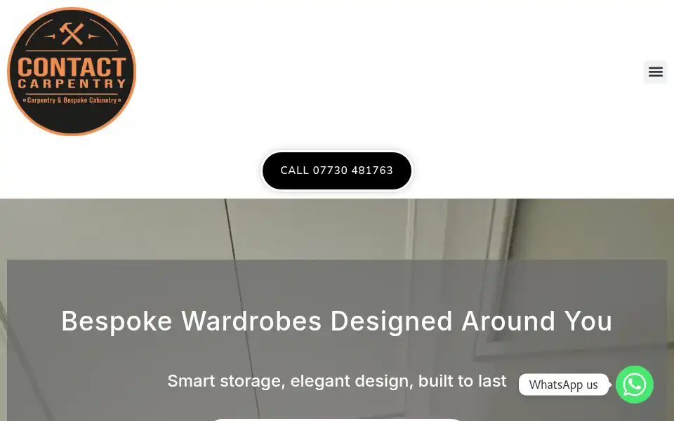 Screenshot of contactcarpentry.co.uk