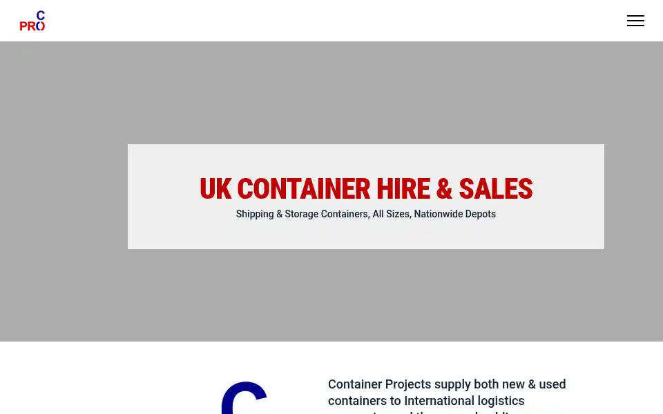 Screenshot of container-projects.com