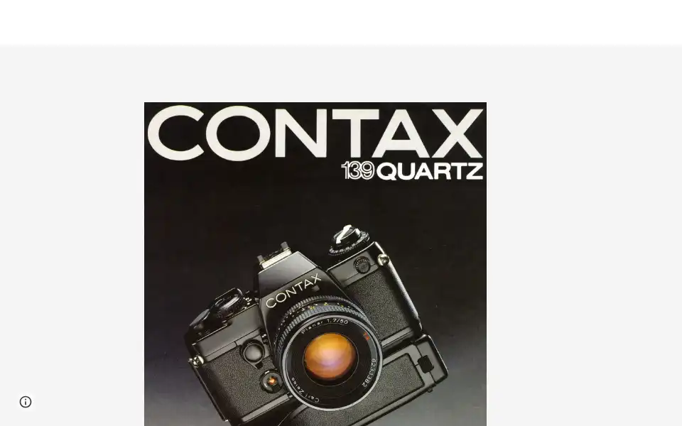 Screenshot of contax-yashica-repairs.co.uk