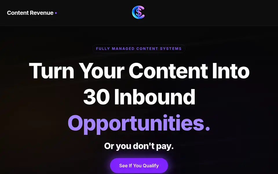 Screenshot of contentrevenue.io
