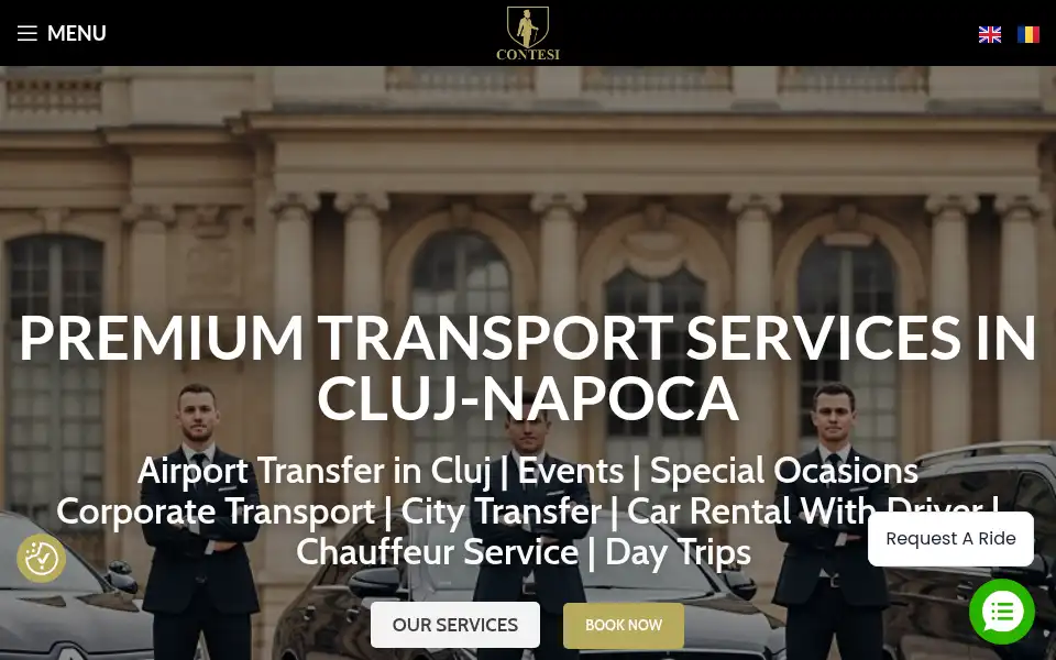 Screenshot of contesi-chauffeurs.com