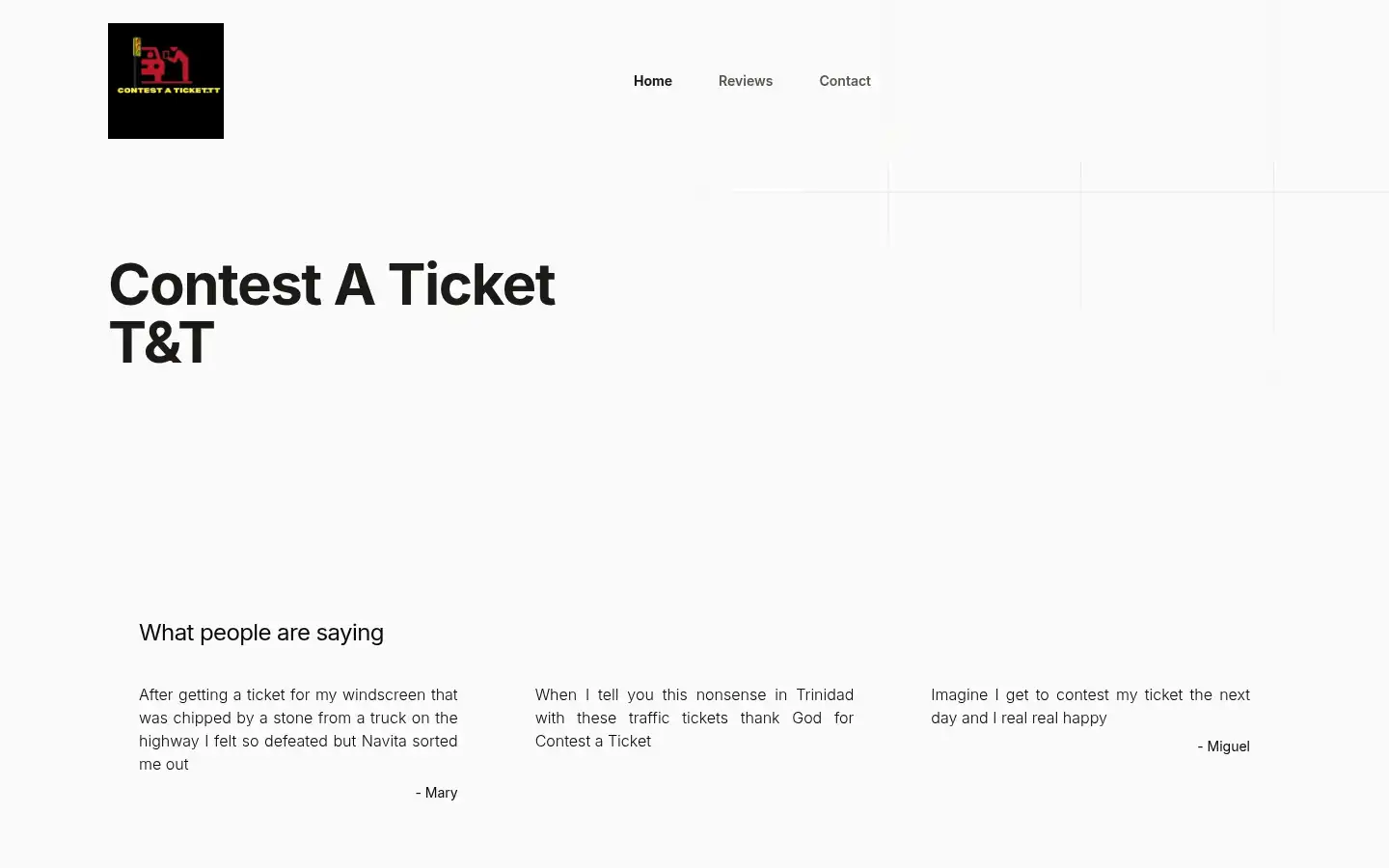 Screenshot of contestaticket-tt.hazeldesk.com