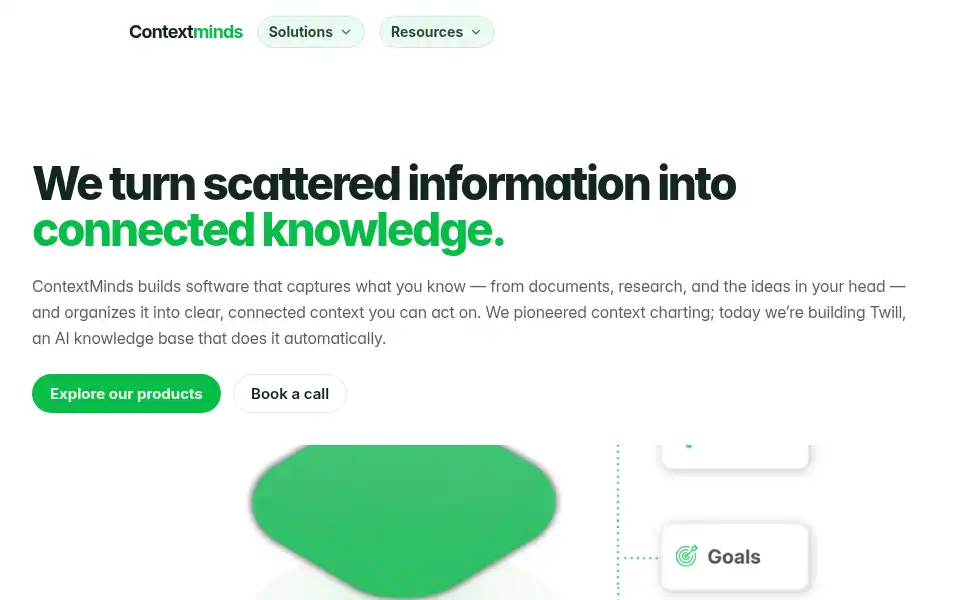 Screenshot of contextminds.com