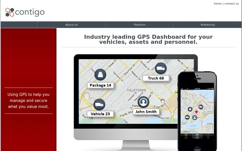 Screenshot of contigo.com