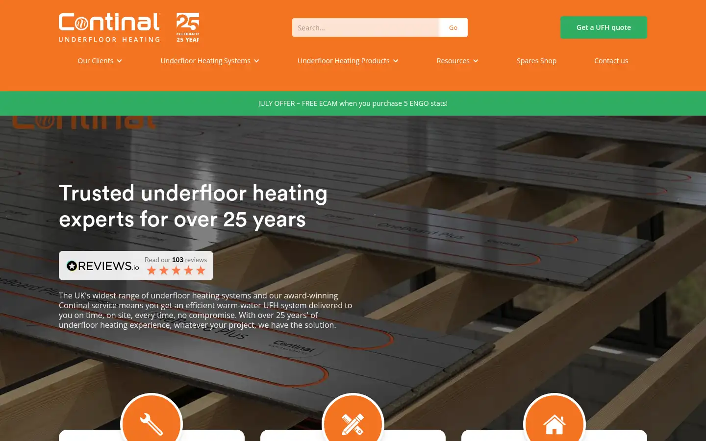 Screenshot of continal.co.uk
