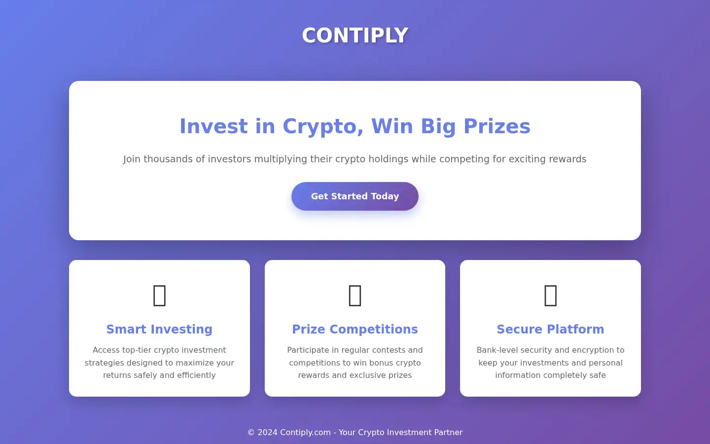 Screenshot of contiply.com