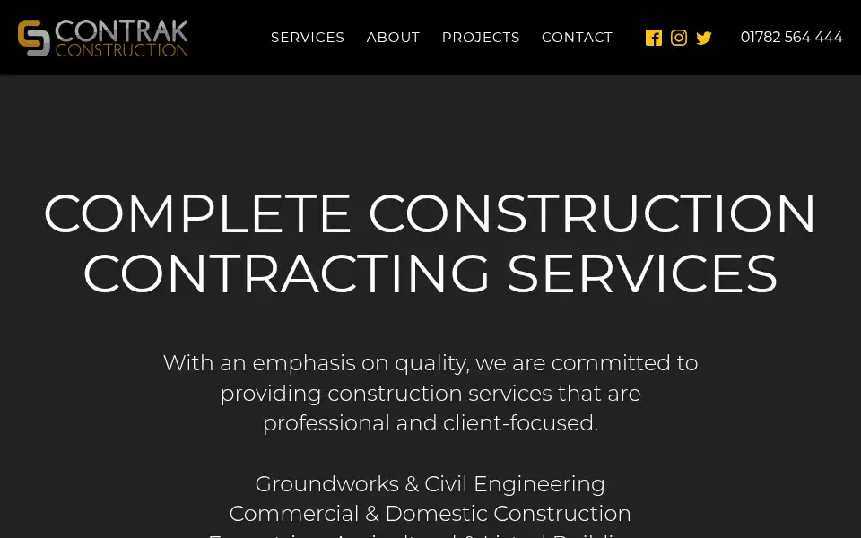 Screenshot of contrak.co.uk