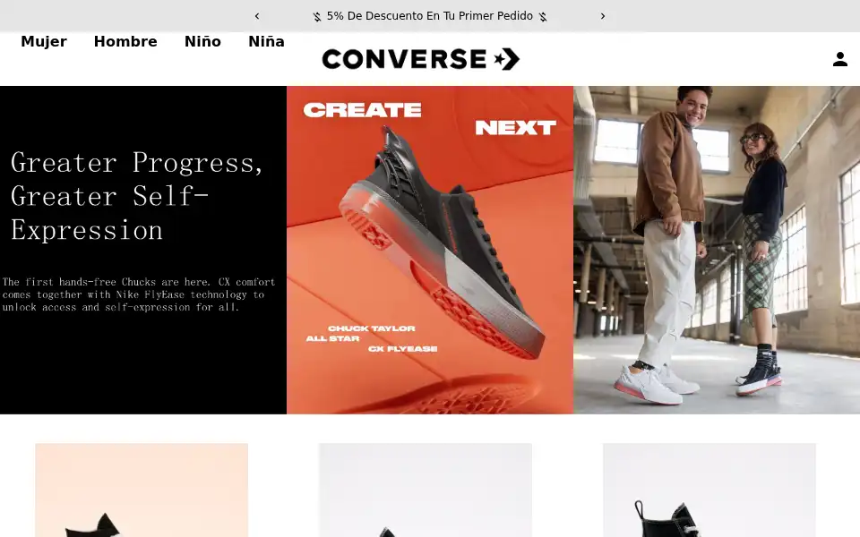 Screenshot of converseperu.com