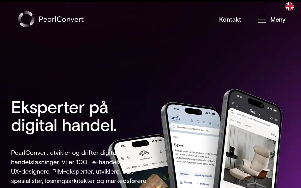 Screenshot of convert.no