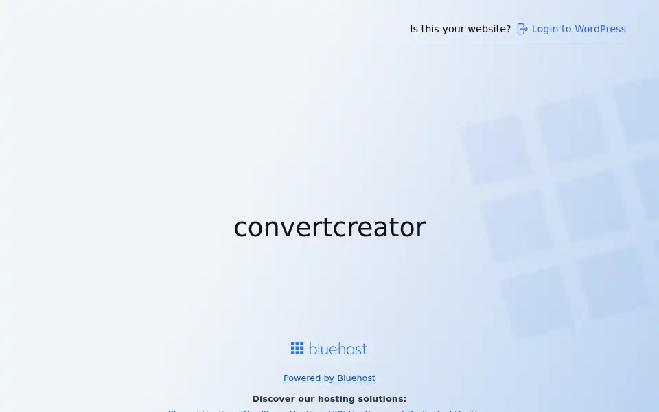 Screenshot of convertcreator.com