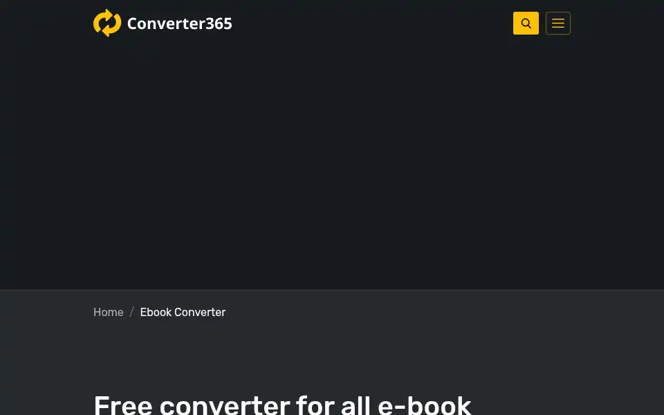 Screenshot of converter365.com