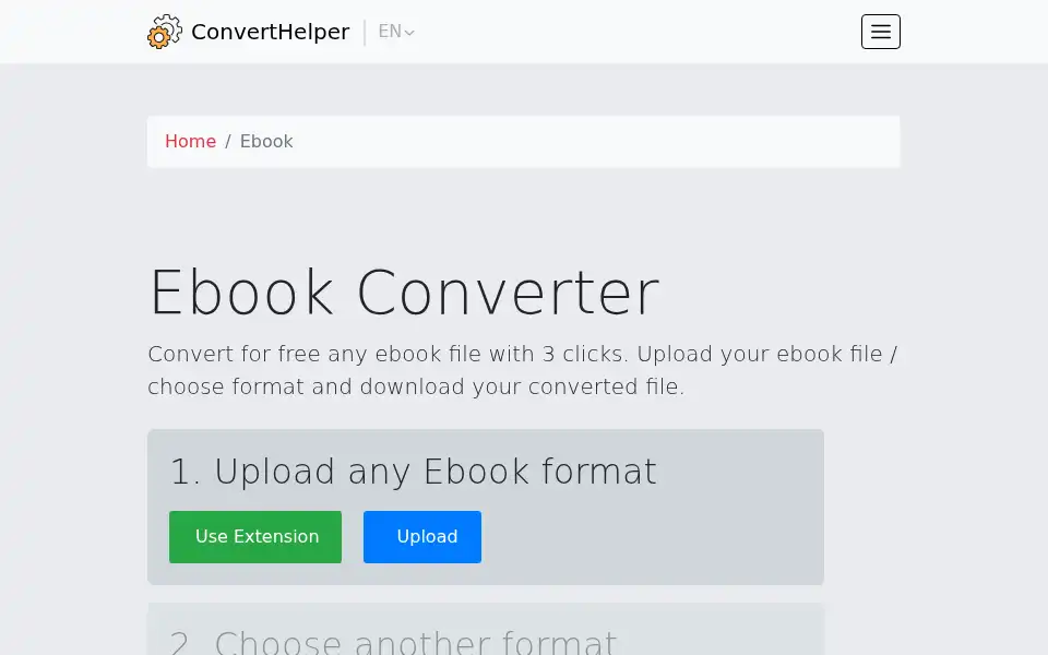 Screenshot of converthelper.net