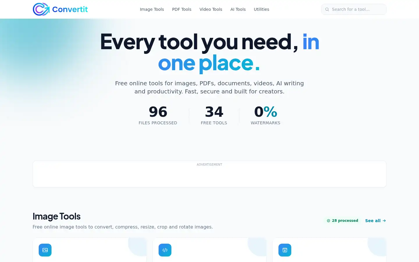 Screenshot of convertit.me