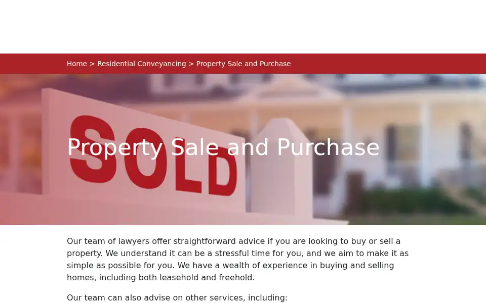 Screenshot of conveyuslegal.com