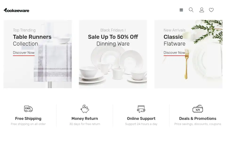 Screenshot of cookeeware.com