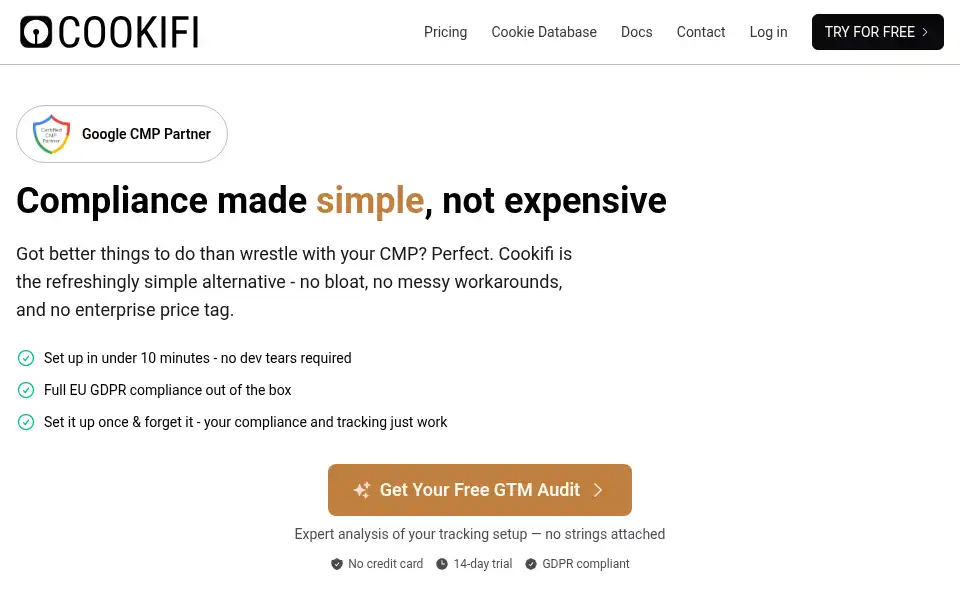Screenshot of cooki.fi