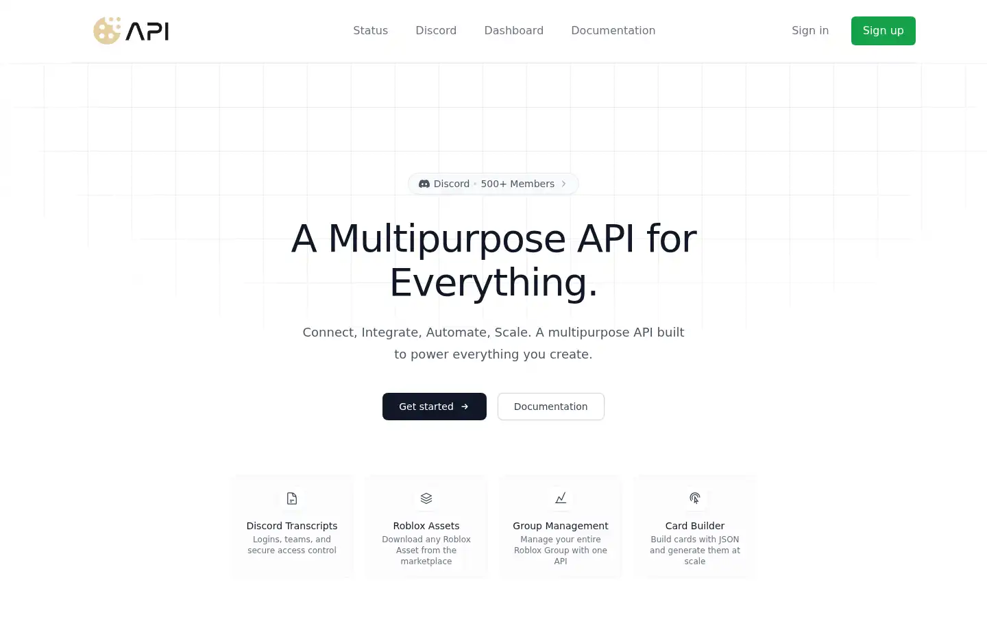 Screenshot of cookie-api.com