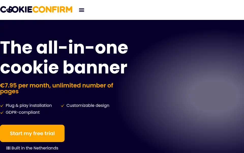 Screenshot of cookieconfirm.com