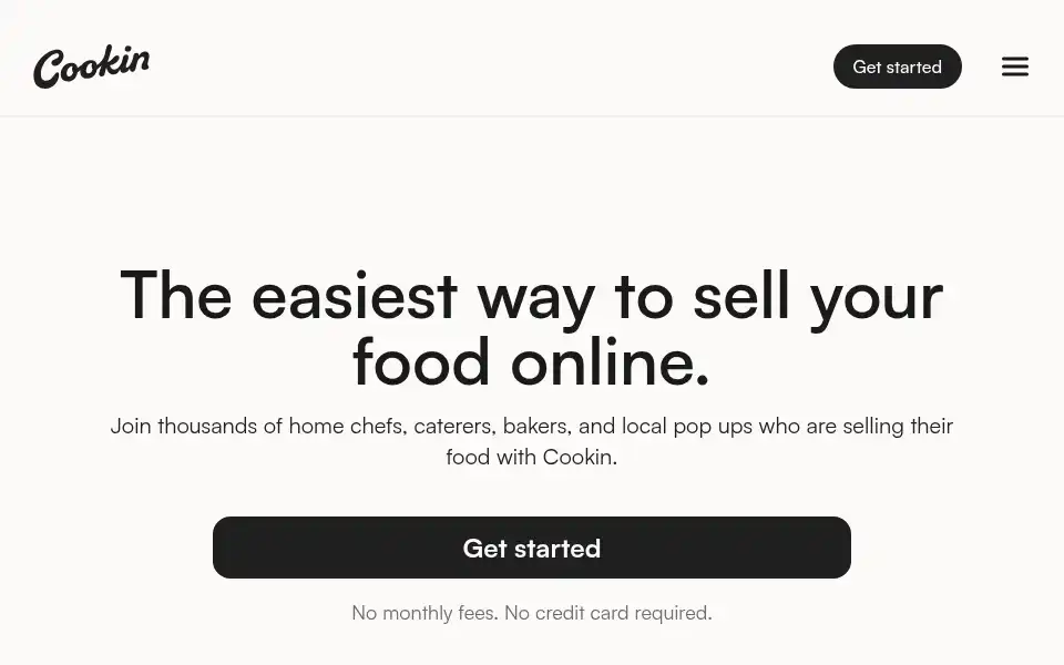 Screenshot of cookin.com