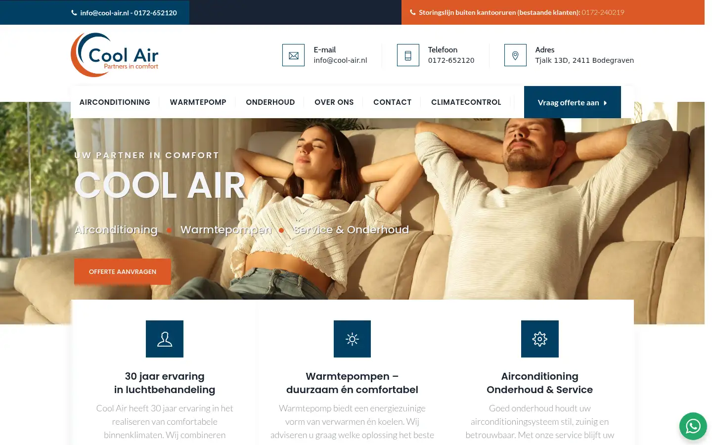Screenshot of cool-air.nl