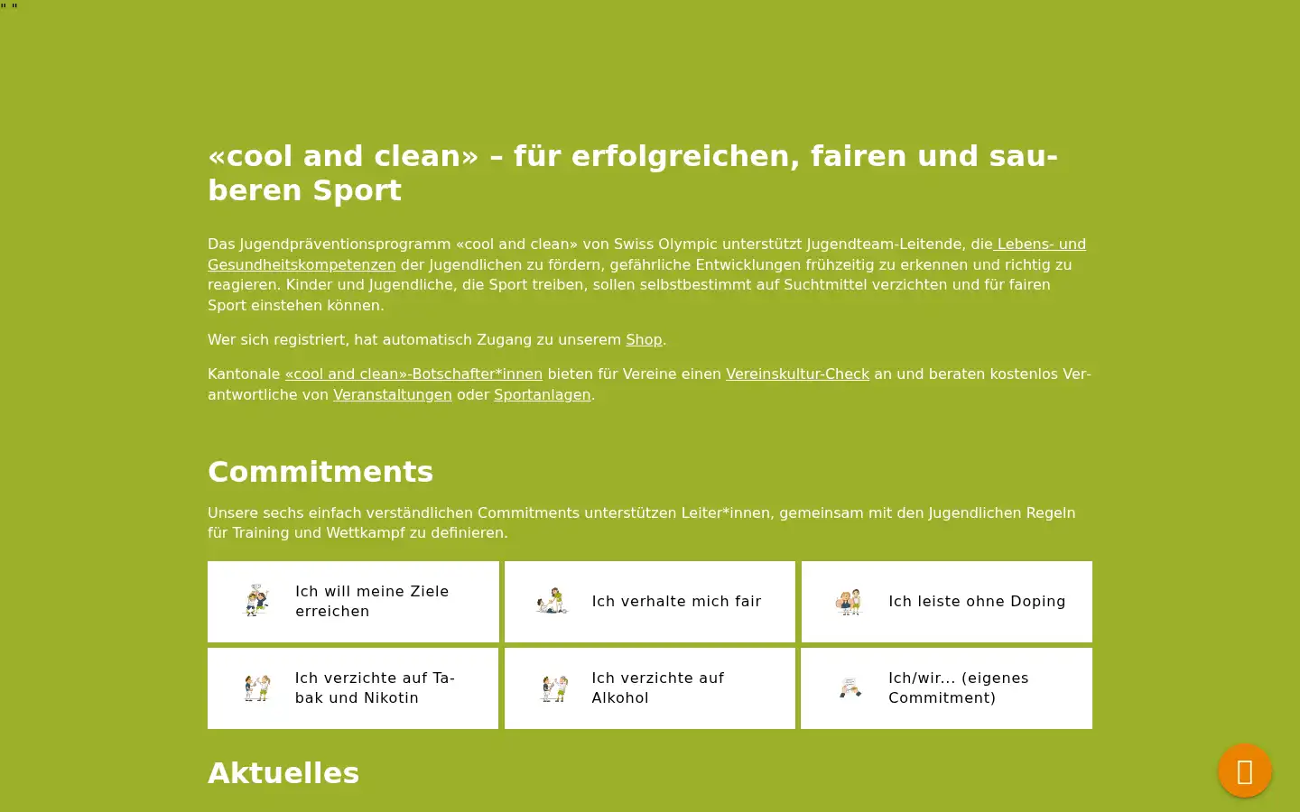 Screenshot of coolandclean.ch