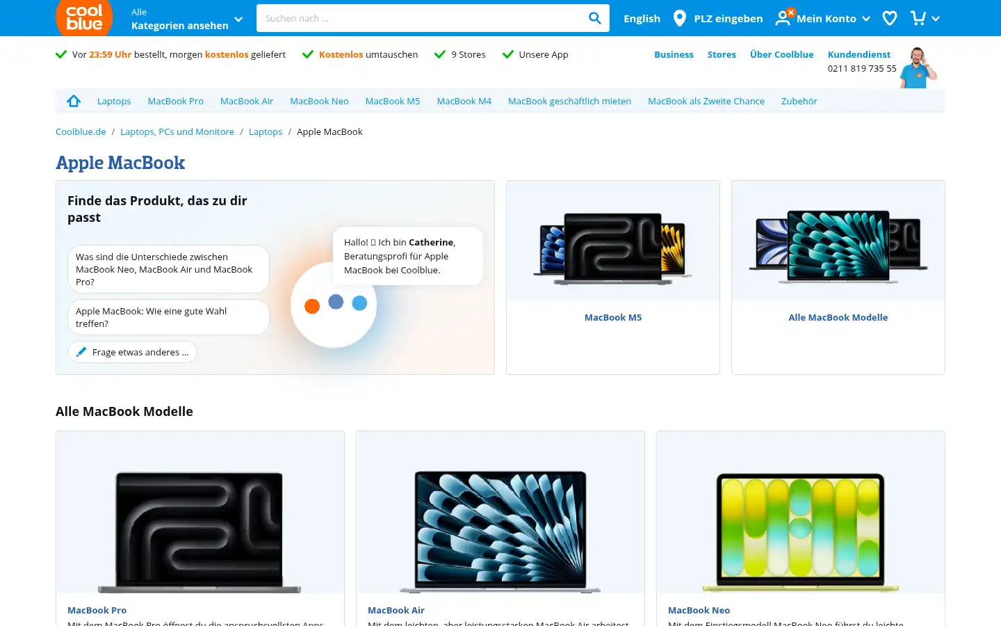 Screenshot of coolblue.de