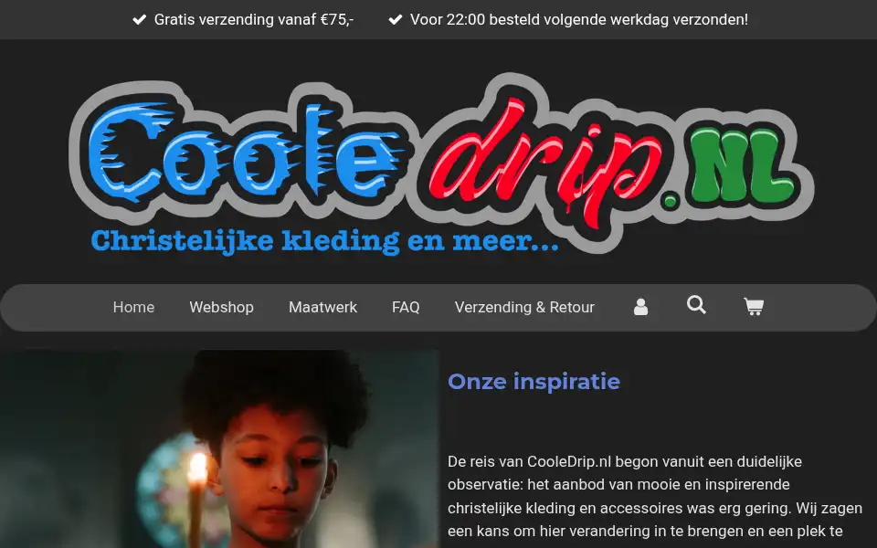 Screenshot of cooledrip.nl