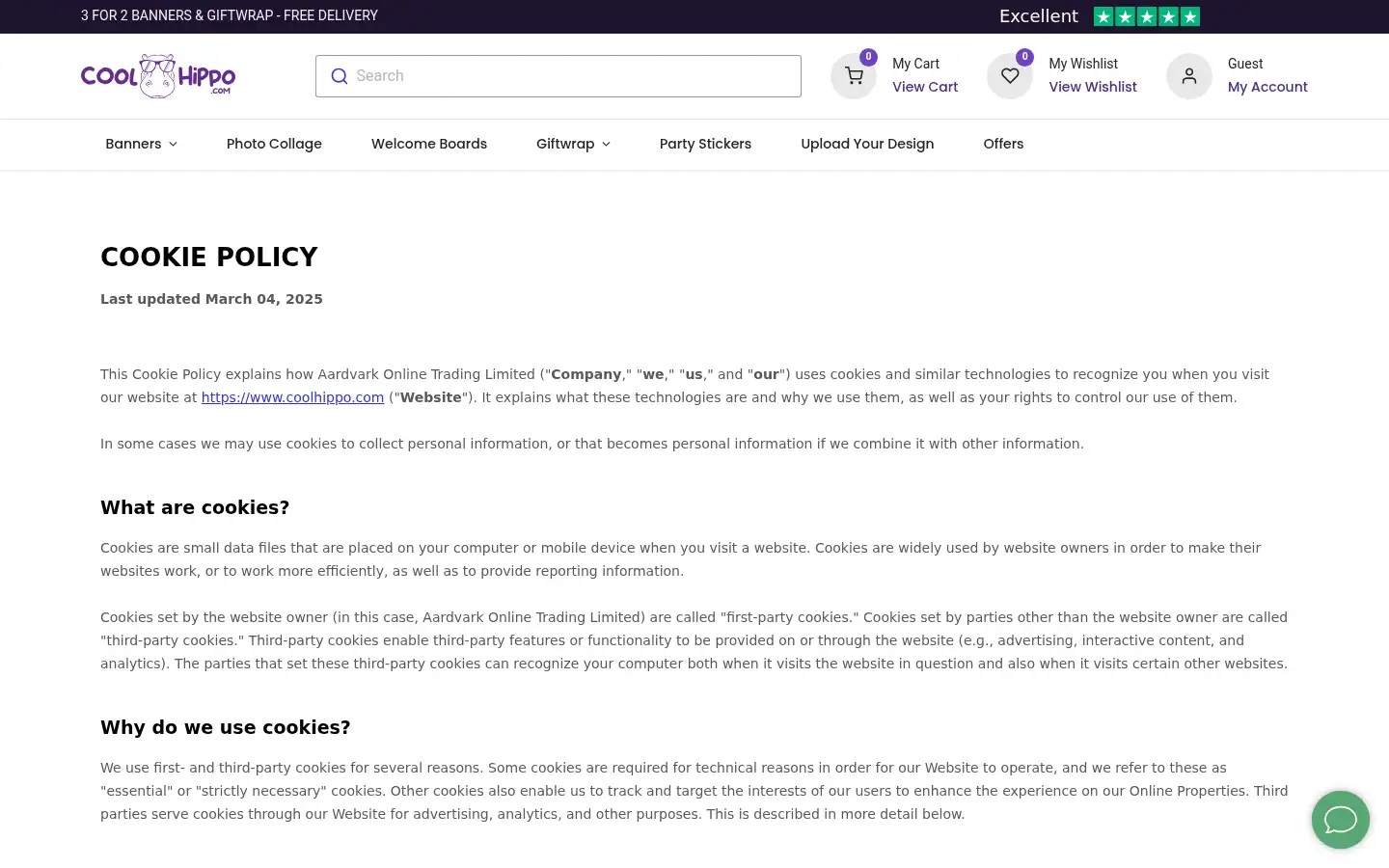 Screenshot of coolhippo.com