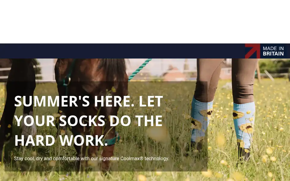 Screenshot of coolhorsesocks.co.uk