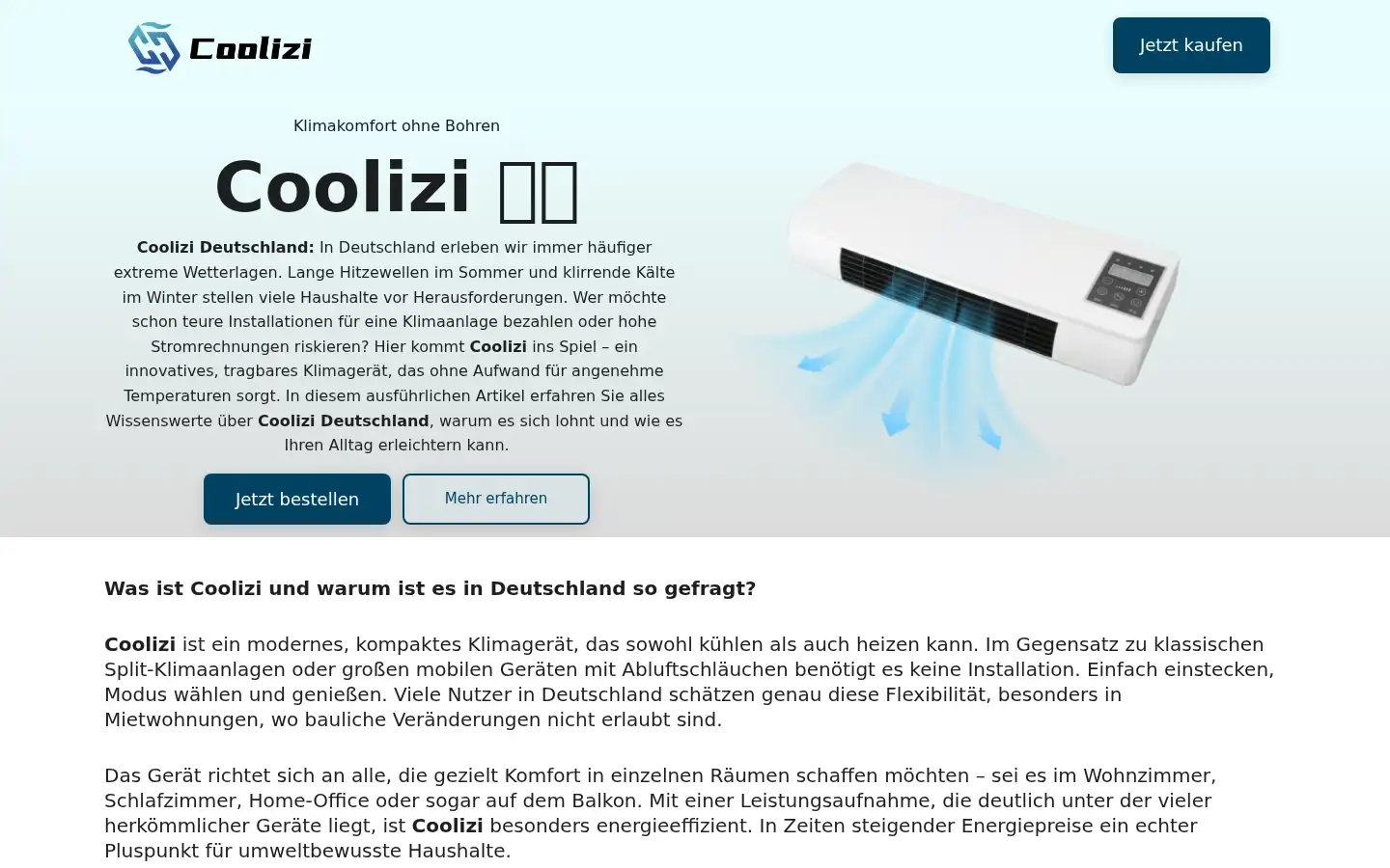 Screenshot of coolizi.com.de
