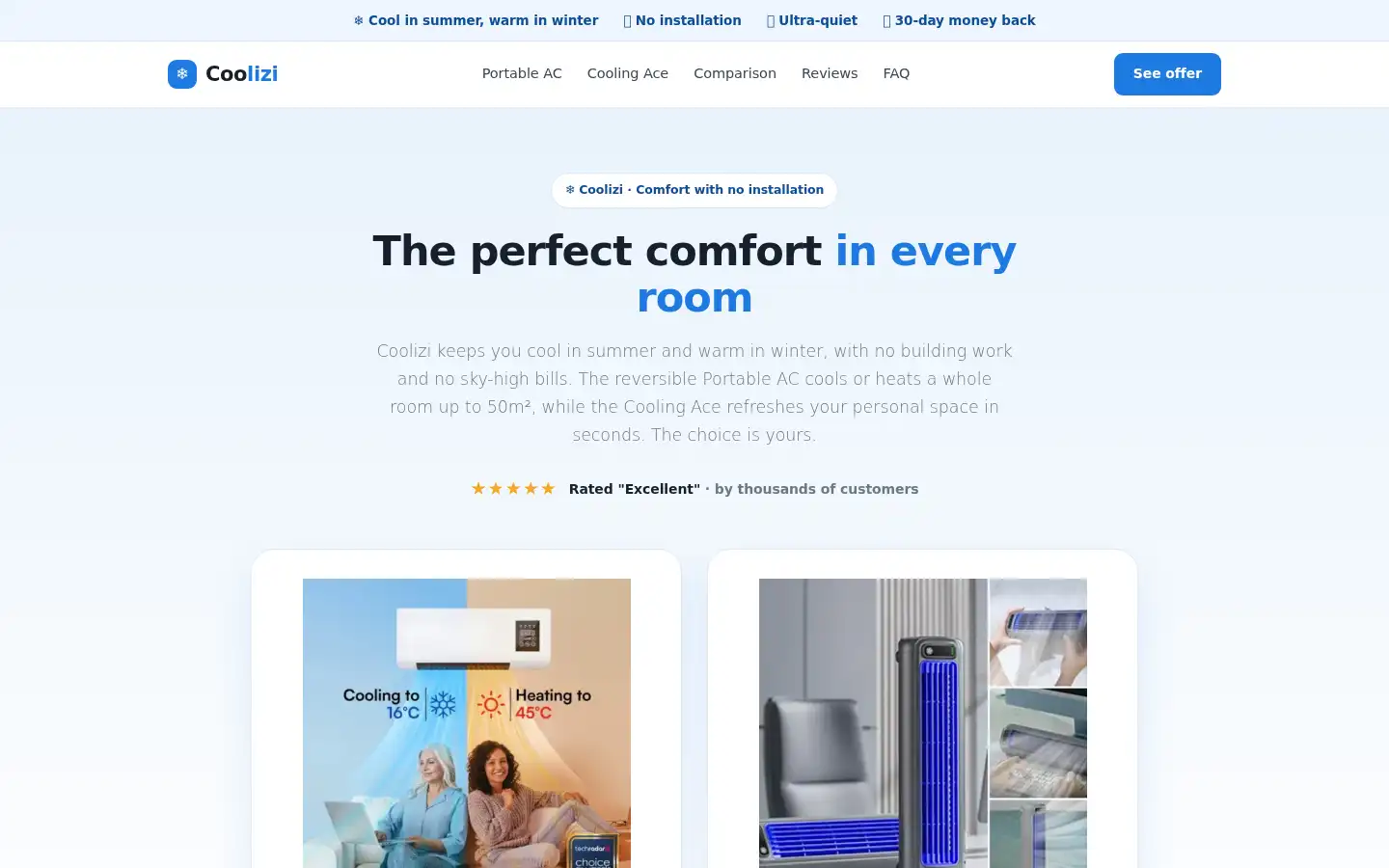 Screenshot of coolizi.org
