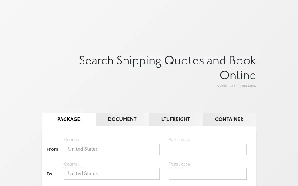 Screenshot of coolparcel.com