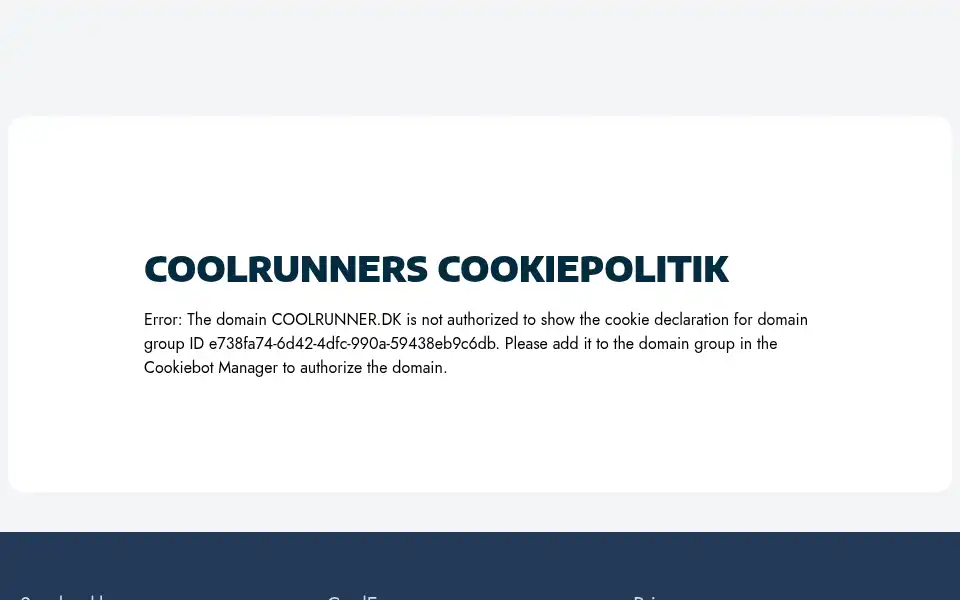 Screenshot of coolrunner.dk