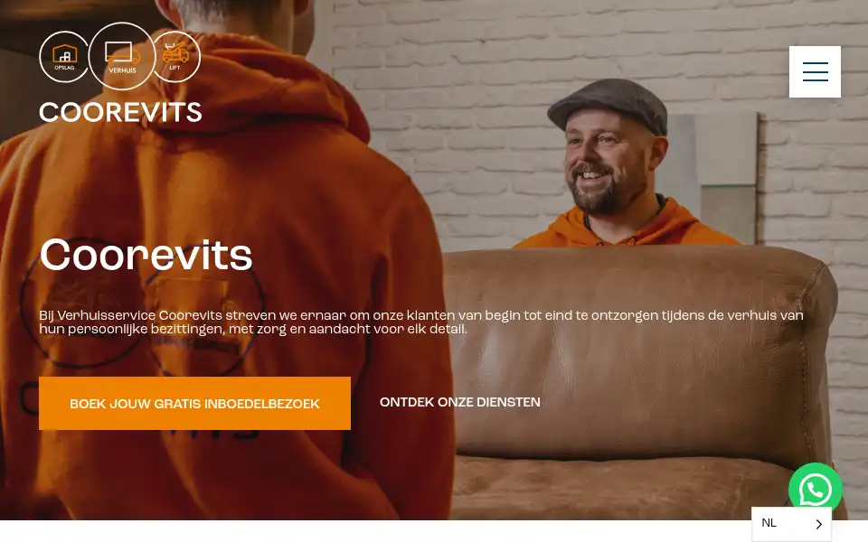 Screenshot of coorevits-verhuis.be
