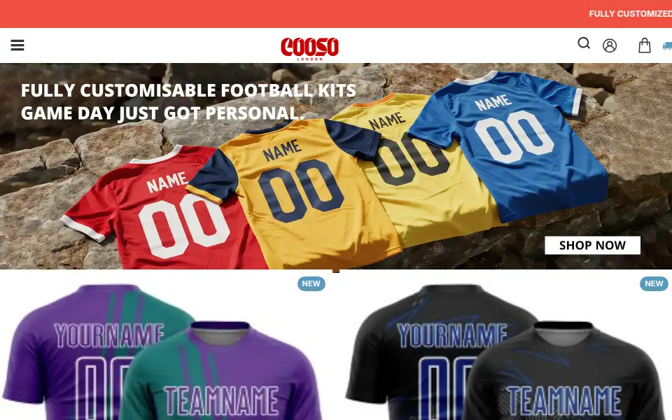 Screenshot of cooso.co.uk