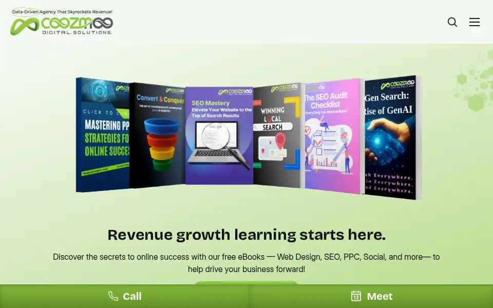 Screenshot of coozmoo.com