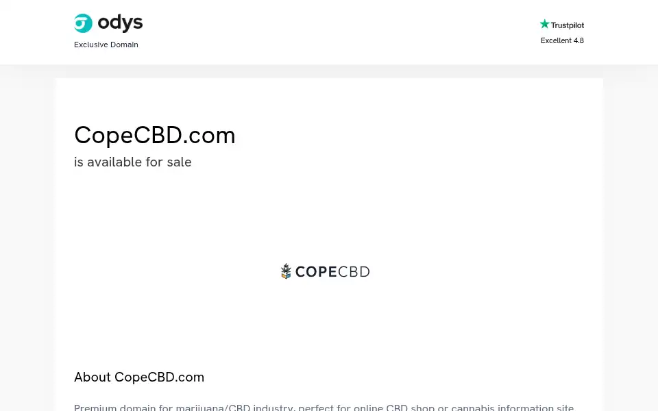 Screenshot of copecbd.com