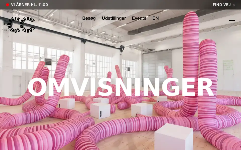 Screenshot of copenhagencontemporary.org
