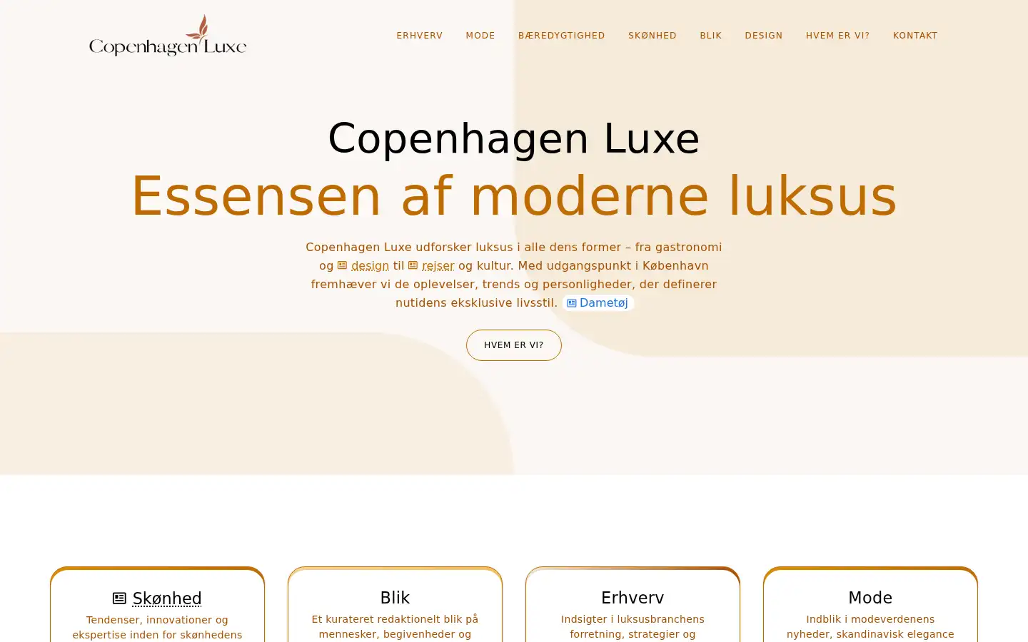 Screenshot of copenhagenluxe.dk