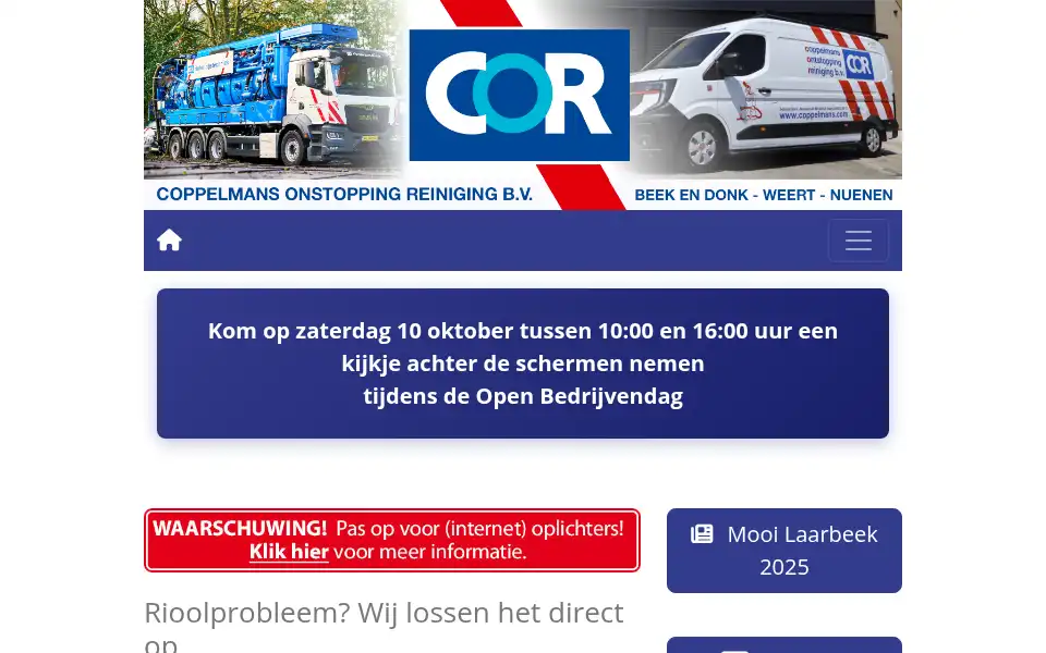 Screenshot of coppelmans.com
