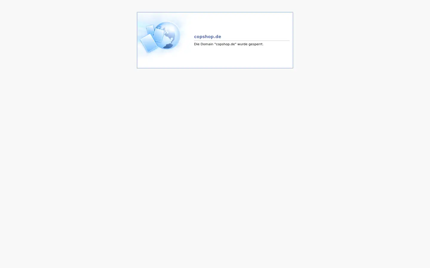 Screenshot of copshop.de