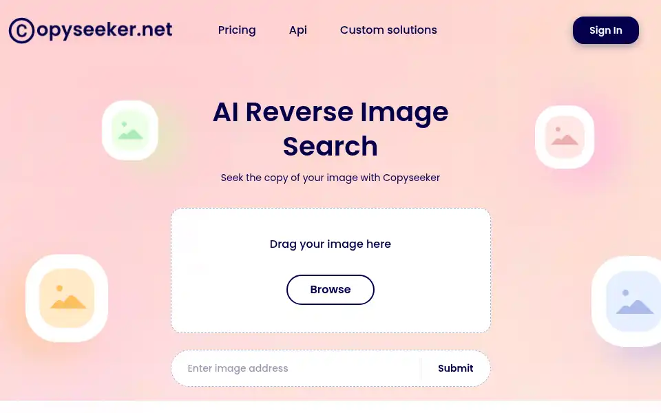 Screenshot of copyseeker.net