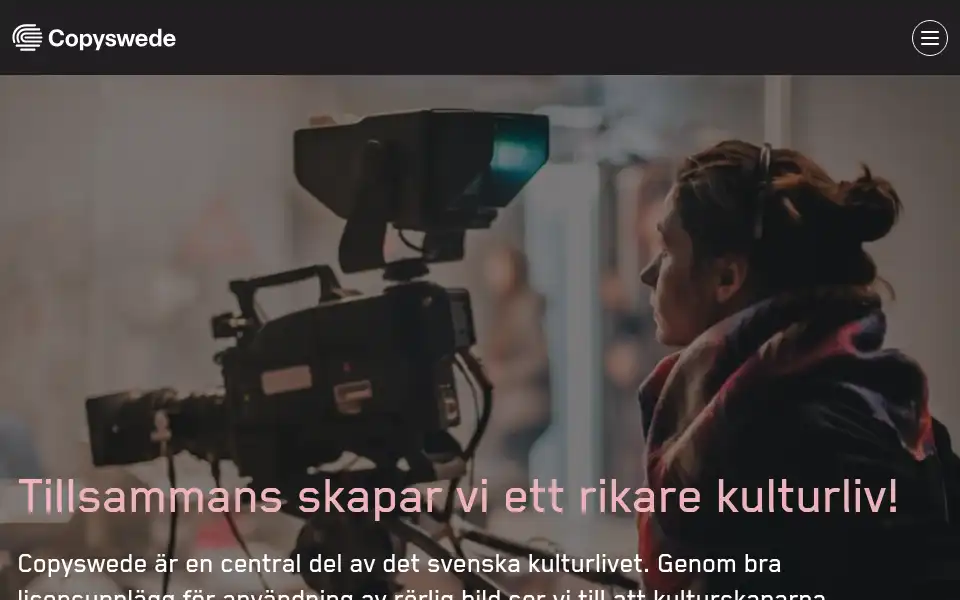 Screenshot of copyswede.se