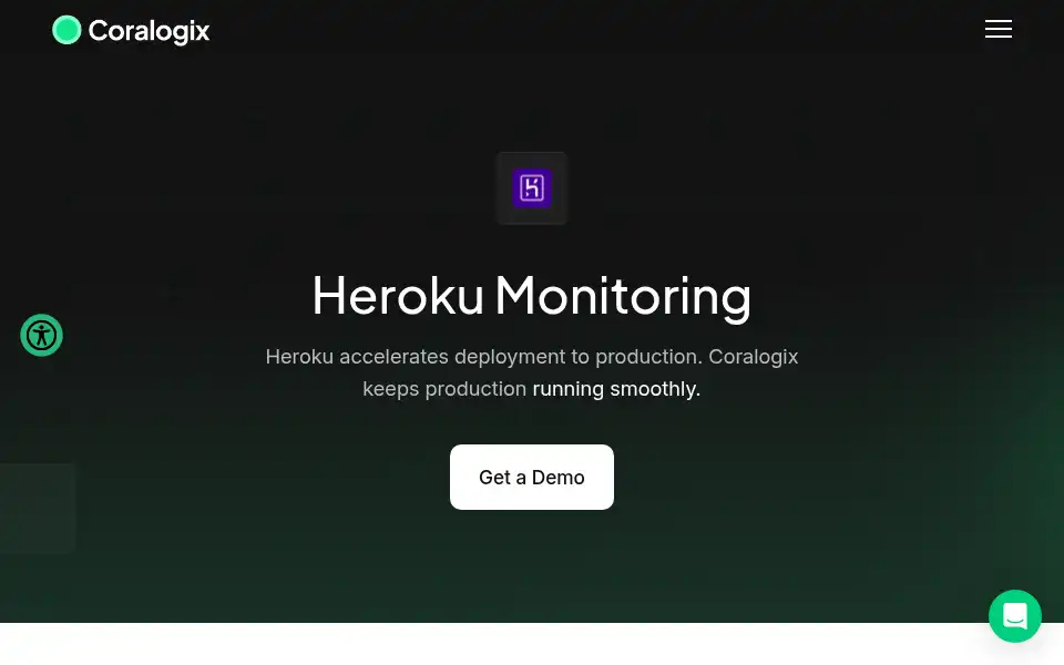 Screenshot of coralogix.com