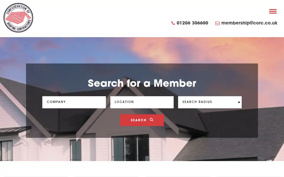 Screenshot of corc.co.uk