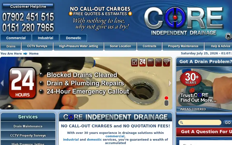 Screenshot of core-cid.com