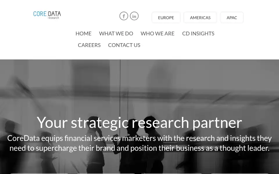 Screenshot of coredataresearch.co.uk
