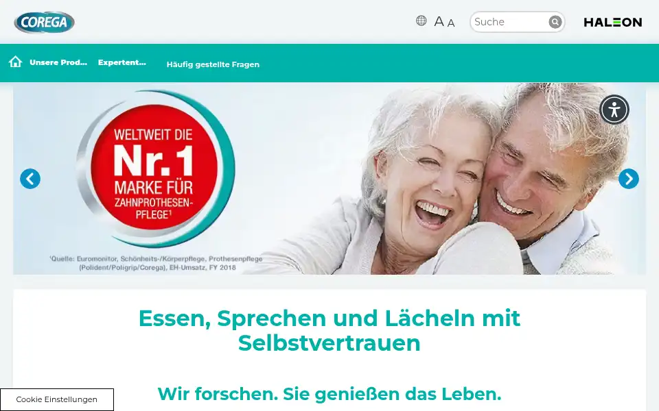 Screenshot of corega.com