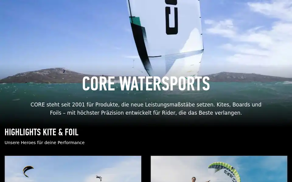 Screenshot of corekites.com