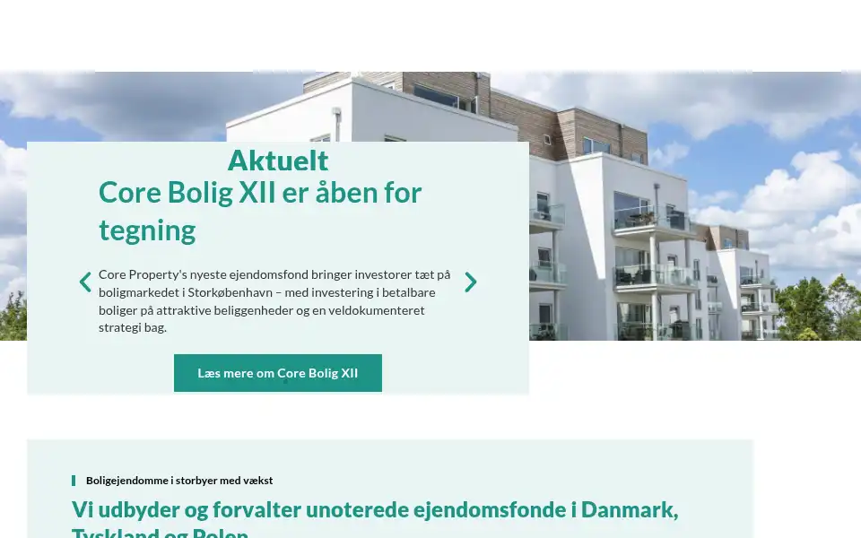Screenshot of coreproperty.dk